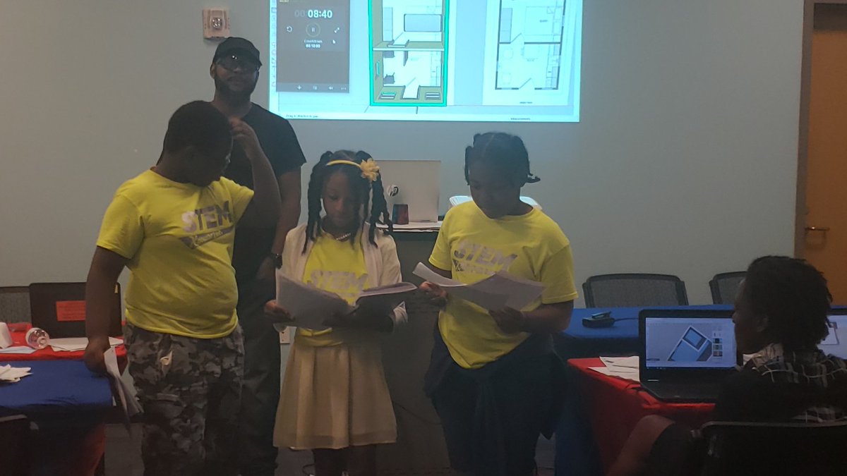 MzVegaEugene's tweet photo. #FridayThoughts So proud of Mikayla and her team as they present their sketch up design for homeless veterans in Tampa. Thanks #STEMXposure for giving these 3rd-5th graders @HillsboroughSch the opportunity to give back. @TampaBaySTEM @HABSEconnects https://t.co/yVof8XsSG7