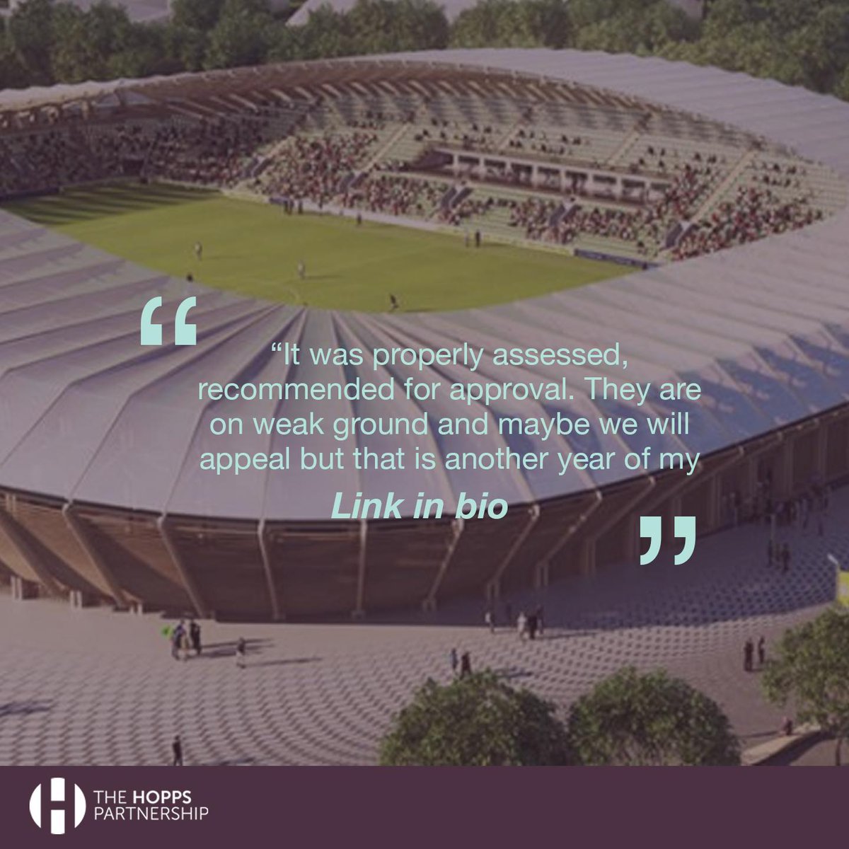 This latest blog entry discusses the recent planning rejection of Forest Green Rovers’ new stadium, the Eco Park. 

Read full blogpost here: bit.ly/ZahaHadidBlog