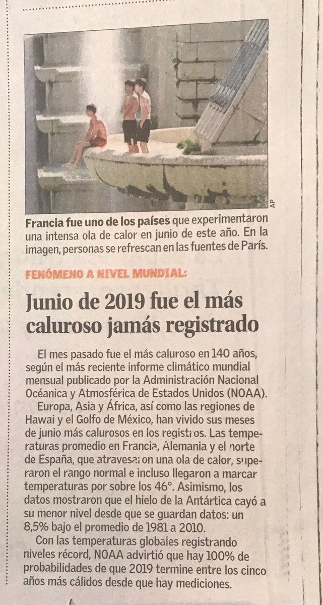 routetogreen's tweet photo. Me gustaría ver esta noticia en la primera página y no en la 7a. Cuantos meses más así para llegar a primer plano? https://t.co/GaLf1y0CLt
