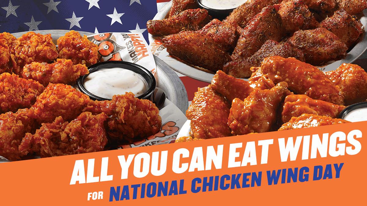 Celebrate on July 29 with All You Can Eat Wings. (participating locations o...