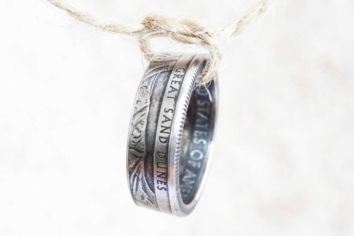 epiqueue's tweet photo. Get in the queue to buy this National Park Quarter Coin Ring by Mallet &amp; Mandrel - join the jewelry queue at https://t.co/lA2VXGw1AA now! For every piece of jewelry they sell a tree is planted!#smallbatch #jewelryoftheday #malletandmandrel #jewelrysale #jewelryartist #maker #arts https://t.co/mqHYhHVdh3