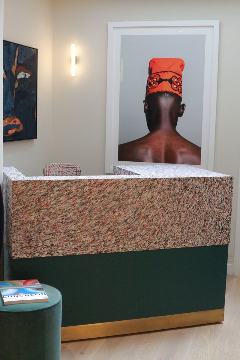 'l Miss You' by Lakin Ogunbanwo showcased in the <a href="/CaselyHayfordUK/">Casely-Hayford London</a>  Chiltern Street store #caselyhayford #lakinogunbanwo