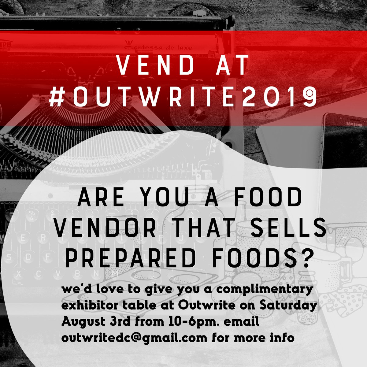 OutWriteDC's tweet photo. #OutWrite2019 is free &amp; open to the public!
•Aug 2, @TenTigersDC, 6:30pm
•Aug 3, @TheDCCenter &amp; Reeves building atrium, 10am-7pm
•Aug 4, @TheDCCenter, 10am-4pm
Featuring
@wochanofficial
@Kristen_Arnett
@jerichobrown
Volunteers needed!
Tables available!
https://t.co/4Wfi4Phjec https://t.co/DILaWaR8ha