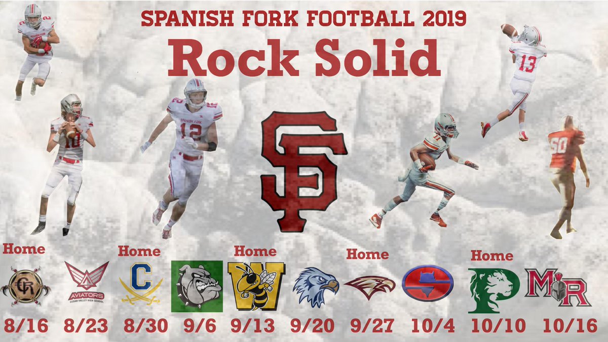 We are 4 Fridays from HS football. W/ background schedules you won’t miss any SF 🏈 #donup #winthenow 💯💥

<a href="/CoachParrishSF/">Preston Parrish</a> @jkjensen7 <a href="/coachDez76/">Joe Hernandez</a> <a href="/preprally/">Utah HS Sports</a> <a href="/SFCN/">SFCN</a> <a href="/KadenHolt10/">Kaden Holt</a> <a href="/DavidsonD996/">Elias Davidson</a> @C_HARR01 <a href="/gabe_oldham/">Gabe Oldham</a> 
<a href="/HunterRas21/">Hunter Rasmussen</a> <a href="/flyinginger12/">Jacob Moore</a> <a href="/UTSportsAction1/">Utah Sports Action</a> <a href="/tyler__swasey/">Tyler Swasey</a>