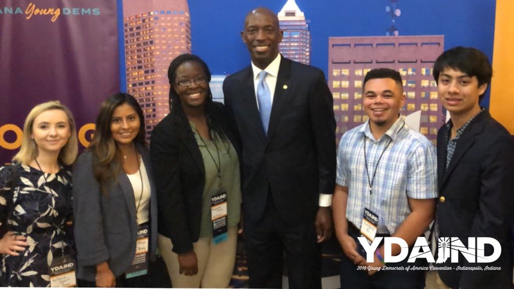 youngdems's tweet photo. It was great to have @WayneMessam join us at #YDAIND https://t.co/JSs1Xzys2N