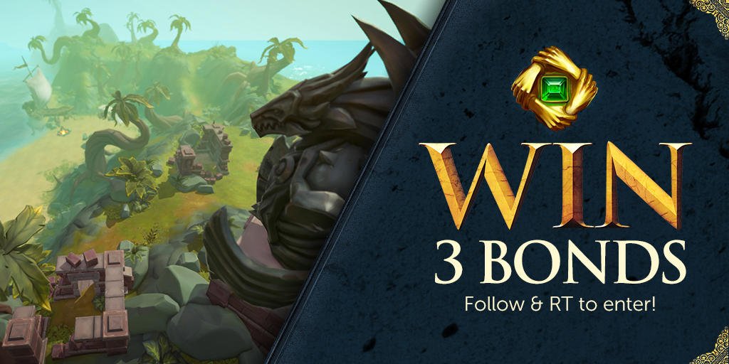 RuneScape's tweet photo. #FreeStuffFriday - It's that time of the week again, here's your chance to WIN 3 Bonds!! 💰💰💰

Follow &amp; RT to enter. Winner announced Monday after the update. https://t.co/2KaLUHC0tK