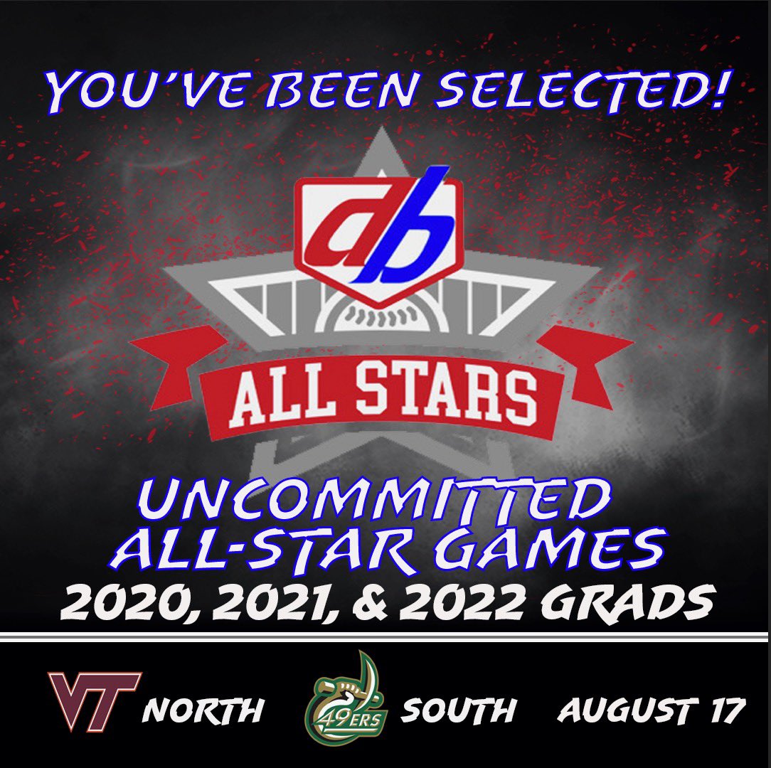 DynamicBaseball's tweet photo. Congrats @Tyler_horton10 on being 1 of 40 players in your region and 2020 class to be selected to the Uncommitted #DBASGAMES NORTH at Virginia Tech August 17th! Check your email for the registration link! https://t.co/Uj1AvMI9lF