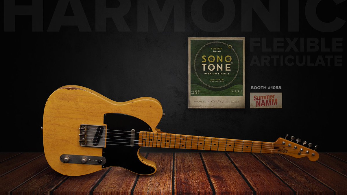 sonotonestrings's tweet photo. @sonotonestrings 
#whitfillcustomguitars #telecaster
Come see us at booth 1058 @NAMMShow #summernamm
https://t.co/h7dfsojc4U
Follow us and tell us what you think of #sonotonestrings
YOU COULD WIN a #sonotone #truckerhat
July 18/20, 2019, #Nashville #Tennessee
Music City Center https://t.co/v7PjFXiusD