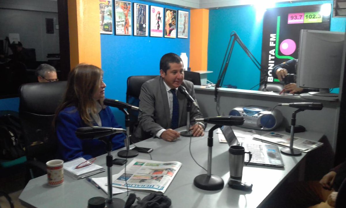 #COMAGAenterritorio Secretario General del COMAGA, Adrián Pazmiño, el técnico Econ. Carlos Coronel visitan medios de comunicación y al rector de la Universidad Técnica de Ambato, Doctor Galo Naranjo, para la promoción V Feria Turística, Artesanal, Cultural, Gastronómica COMAGA