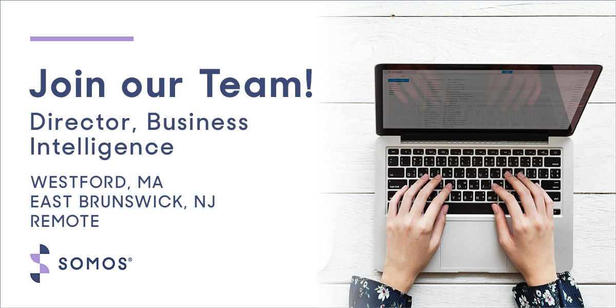 Somos_Inc's tweet photo. Are you a strategic planner who loves big data? If so - #TeamSomos wants you! We are currently seeking a Director, Business Intelligence to lead our long-term #BI roadmap. Apply now: https://t.co/FMEM7Dxqfy https://t.co/n3HcAmLTza