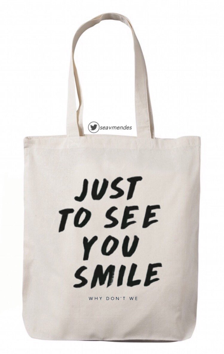 why don’t we hoodie just to see you smile tote bag