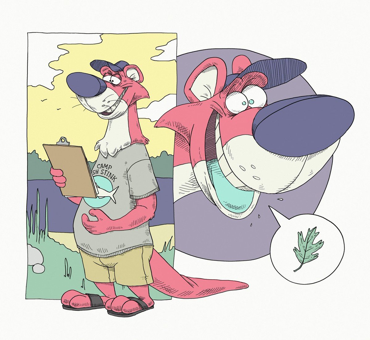 toonsnoot's tweet photo. overly enthusiastic camp counselor https://t.co/lPzFsbIryk