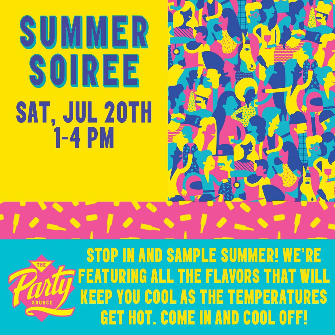 Stop in tomorrow, Saturday, July 20th, from 1-4 pm, and sample summer! We're featuring all the flavors that will keep you cool as the temperatures get hot. Come in and cool off!