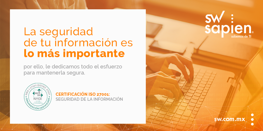 SWsapien's tweet photo. Estamos conscientes que el activo más valioso es tu información, por ello, le dedicamos todo el esfuerzo para mantenerla segura.🔸
#SWsapien https://t.co/ku80q5X6ht