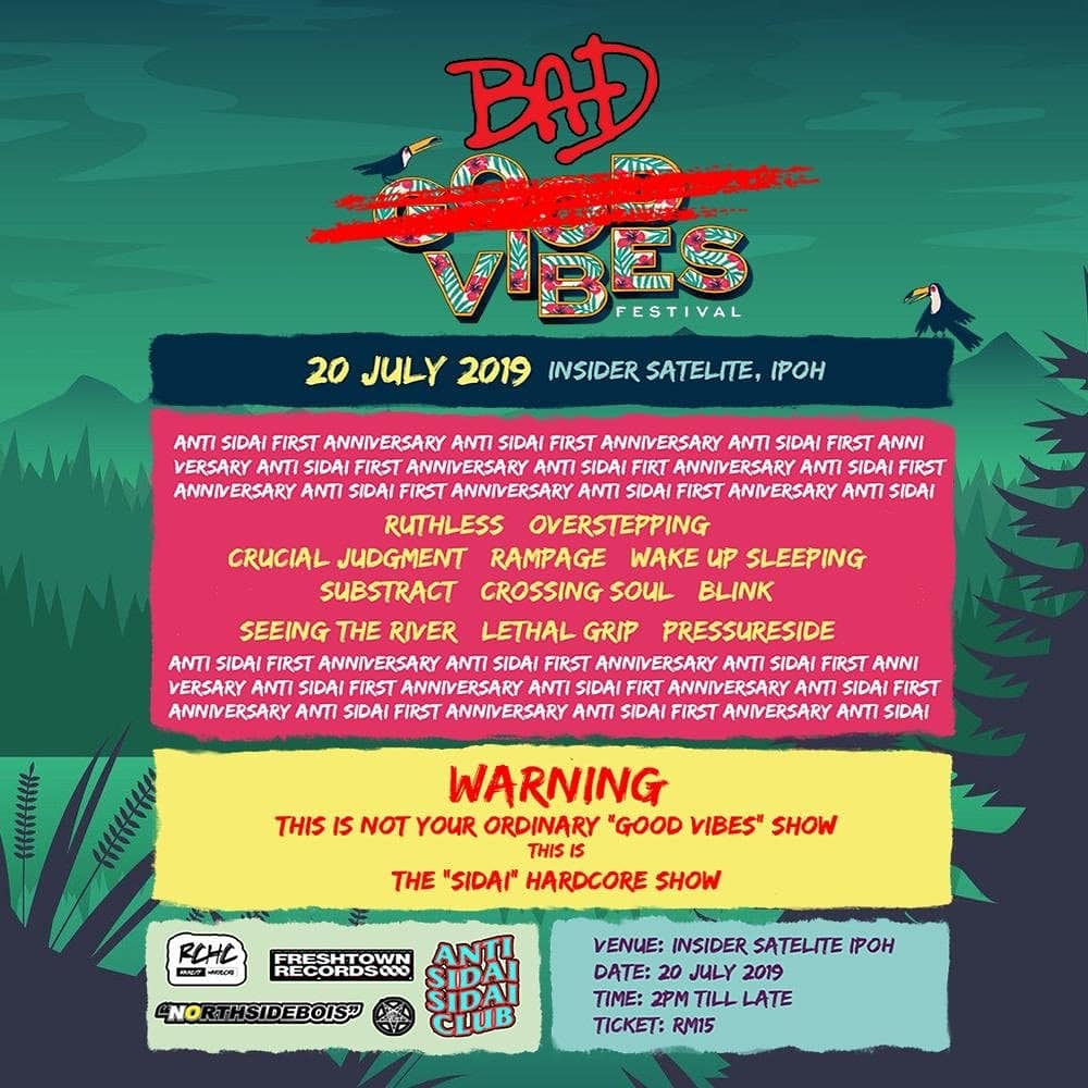 We gonna smash ipoh tomorrow yall better come #asidsidclanniversary