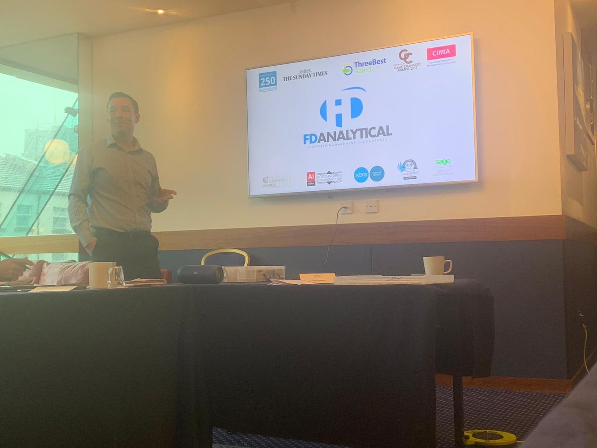 midasbni's tweet photo. A first for Midas.....a 10 minute presentation by an accountant that didn’t send us all to sleep. Great work from Adam Carter from @FdAnalytical who discussed the importance of business planning as well as audits &amp; accounts. Email him on adam.carter@fdanalytical.com https://t.co/AaIXRcswF1