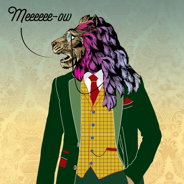 DobingDesign's tweet photo. Here's a Dandy Lion for this week's #colour_collective @Clr_Collective wearing #clovergreen #illustration #illustrationfun #vintage #dandy #threepiecesuit #hipster #pinkmane #Meow #roarofthelion #monocle https://t.co/k7WllW0bnG