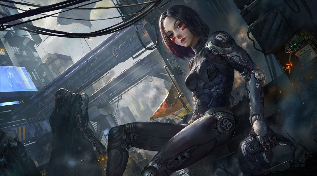 UncannyValleySF's tweet photo. Cyberpunk art - Alita by Zhang Bo
Follow the artist: https://t.co/O42Ay1x7sc

#cyberpunk #cyberpunkart #scifi #art #futurism #dystopian #cyberculture #scifiart #vaporwave #artwork #bladerunner #retrofuture #japan #tokyo #neon #aesthetic #neonnoir #anime #animeart #mood https://t.co/IW7k7PHwb3