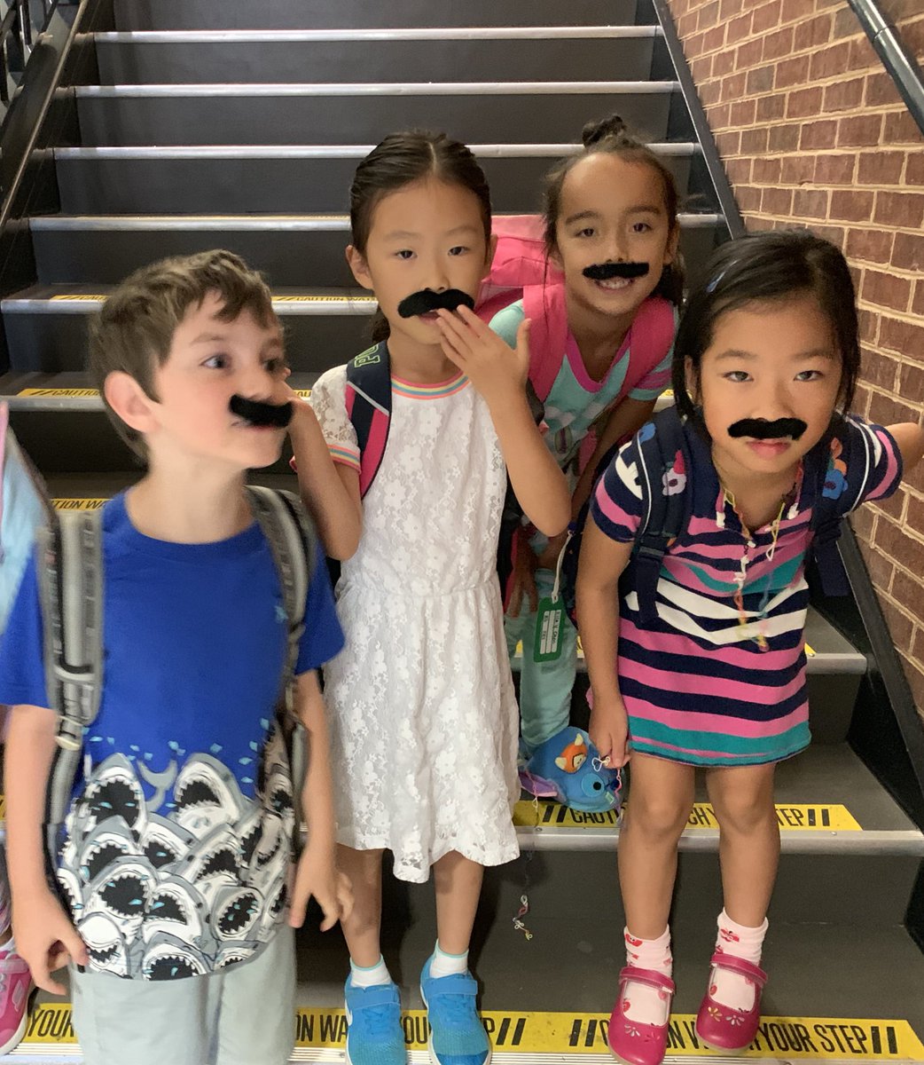 kris_lilley's tweet image. Look at these silly mustaches - studying walrus, emperor tamarins,catfish,bearded pigs, and jumping spiders made us need our own fabulous facial hair. #GCISD #summerEnrichment @SummerEnGCISD #neverStopLearning