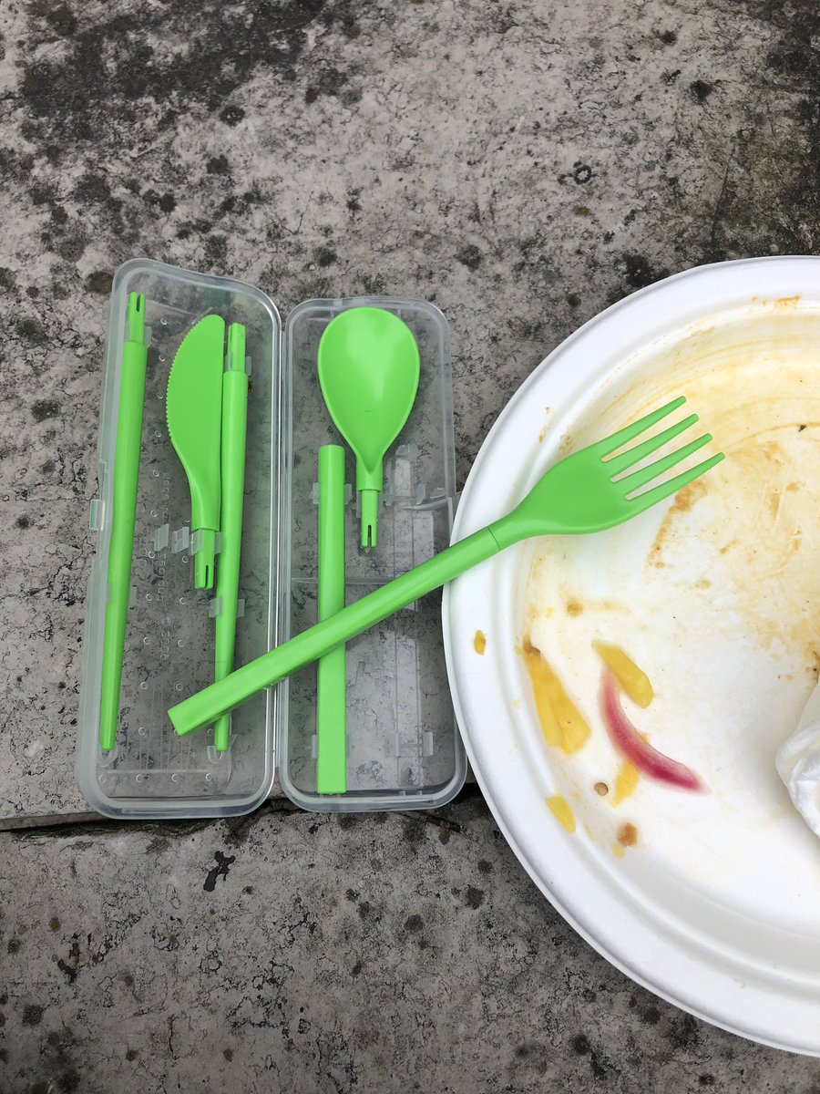 shoshanahjacobs's tweet photo. Conference food tastes a little sweeter with my utensils kit. A kind gift from @MariaGCorradini at the @ArrellFoodInst #EdCog2019 https://t.co/09NP8ksHBM