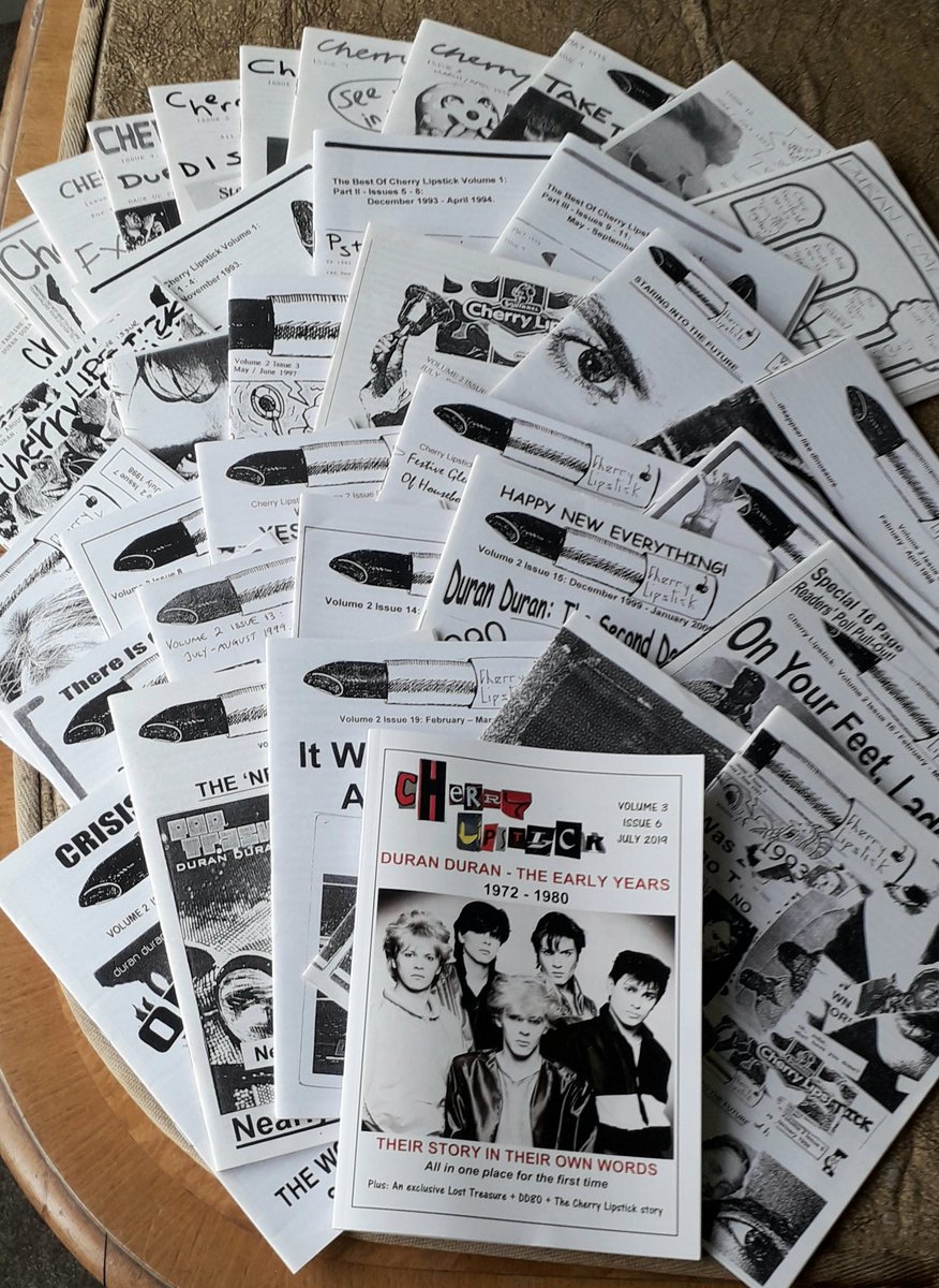 Lipstick_Cherry's tweet photo. #CL33 #EarlyDuran
The 32 fanzines from the 90s have been waiting a long time for someone to join them 🍒💄 https://t.co/uQn6QXVzdI