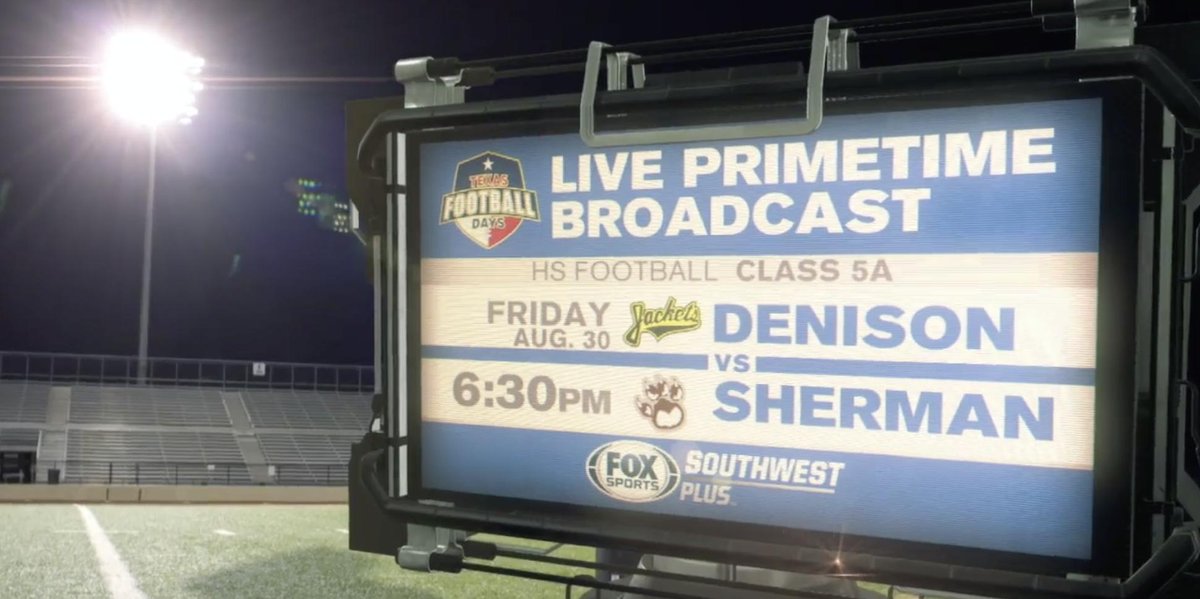 dctf's tweet image. BREAKING: The third annual Texas Football Days on @FOXSportsSW will feature LIVE statewide broadcasts of Wall at Mason on August 29, and Denison at Sherman on August 30!
#TXHSFB #TXFootballDays