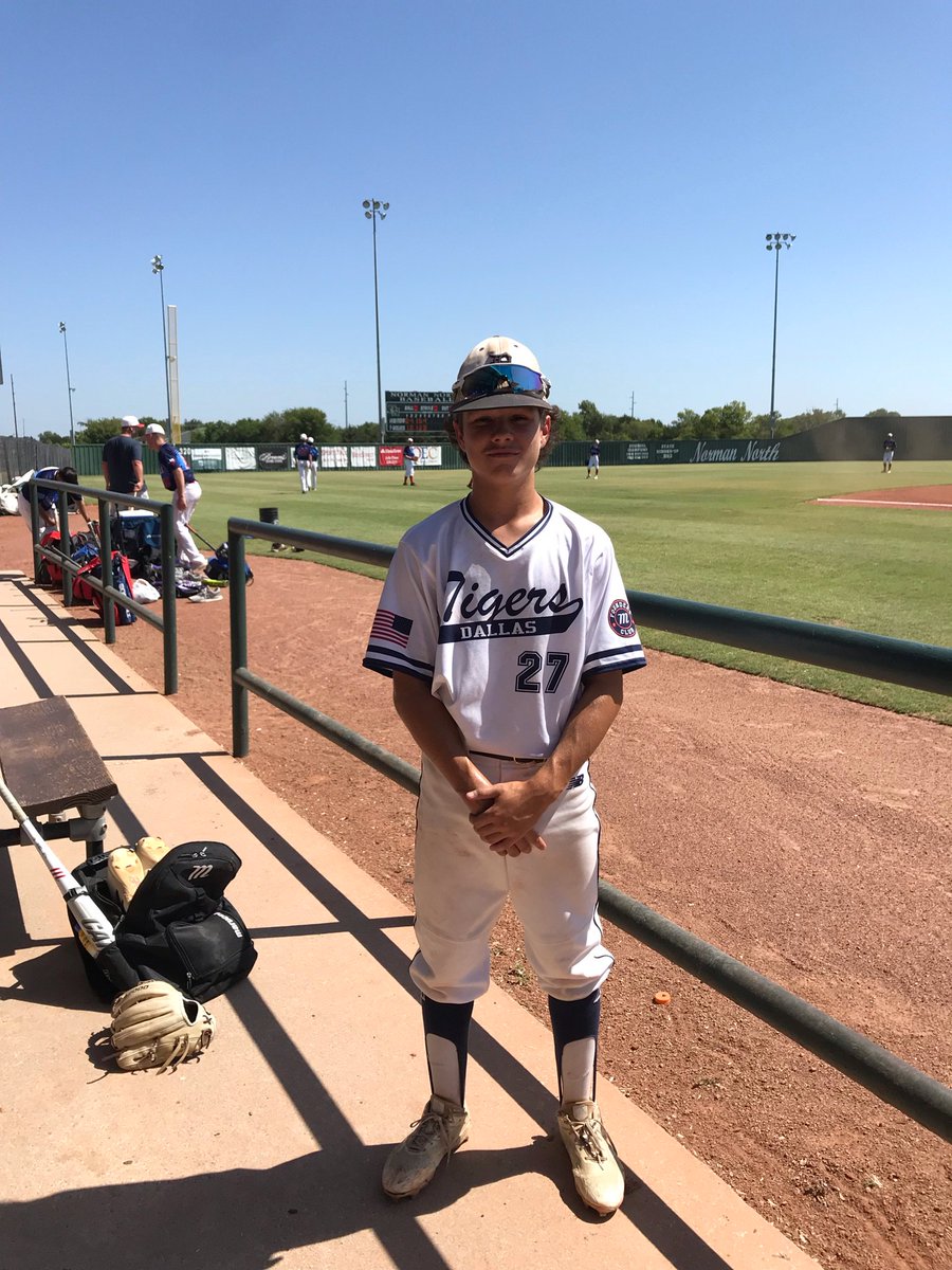 TigersCienega's tweet photo. Perfect Game OK Championship

DTC 2022 14
USA Prime 4

Quinton Boedeker (Brock)
2-4 3 RBI
2 IP 1 H 0 R 1 K
@DTigerBaseball 
#DTC2022
#dallastigersbaseball
#dude https://t.co/QCVxYnA8r9