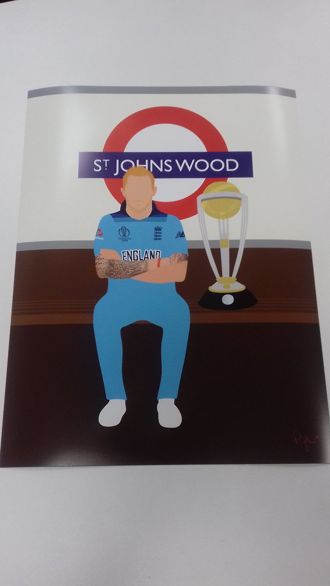 Print all ready for next week's Competition winner #Art #BenStokes #BarmyArmy #CricketWorldCupFinal #England #RISE #Ashes #TheAshes #Lords 👀