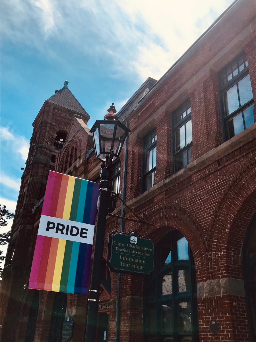 <a href="/PridePEI/">Pride PEI</a> banners are looking great around <a href="/ChtownPE/">City of Charlottetown, PE</a>. Pride Festival officially begins tomorrow, with the Pride Parade taking place on Saturday, July 27. To check our a full schedule of events, visit: pridepei.ca 🏳️‍🌈🏳️‍⚧️