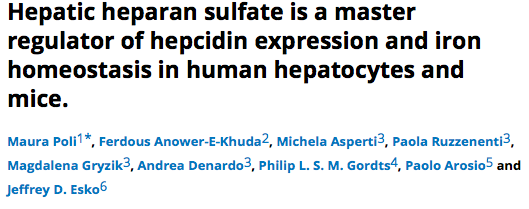 Check out our collaborative paper on the impact of #liver #heparan sulfate #proteoglycans on #iron #metabolism. <a href="/GRTCnews/">Glycobiology Research & Training Center</a> <a href="/EskoJeff/">Jeff Esko</a>

 jbc.org/cgi/content/lo…