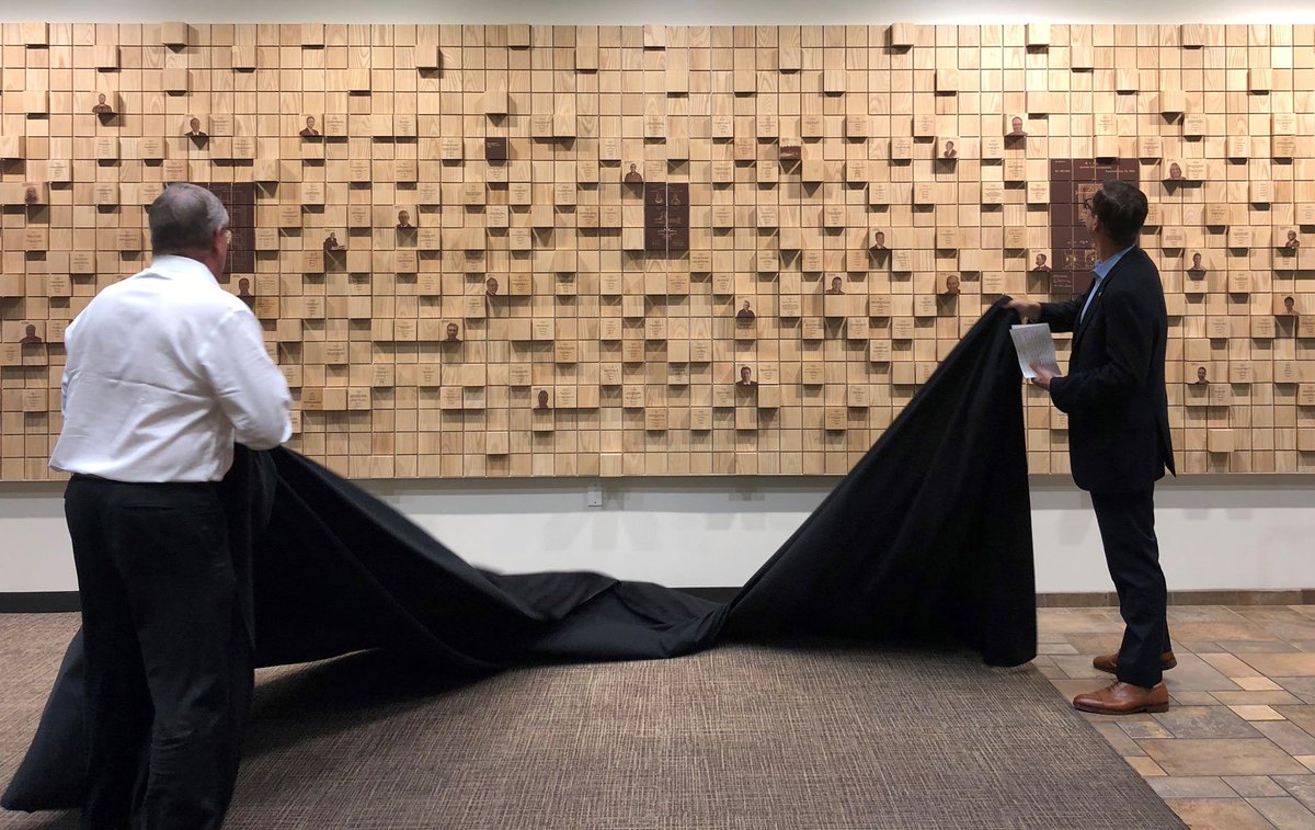 johnsoncontrols's tweet photo. This week we added 47 new blocks to the Patent Wall at our downtown Milwaukee HQ. Of these, 36 showcase recent patents granted by the @uspto ­– the most U.S. patents earned by Johnson Controls inventors in this building in a single year. Congrats to this dedicated group! https://t.co/xfLG51MwmT