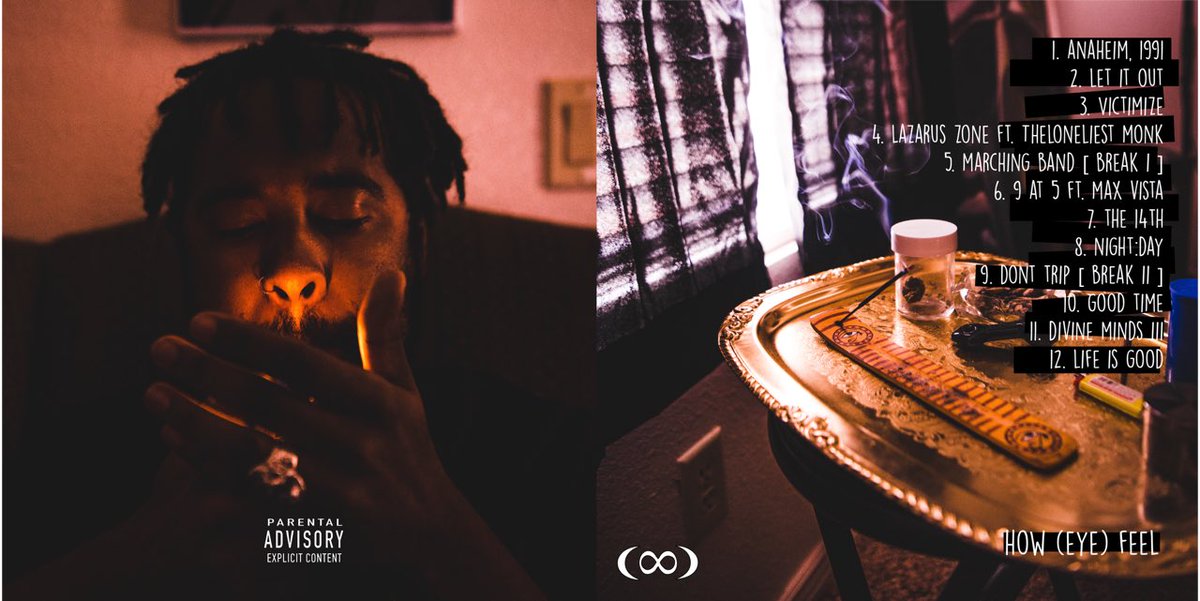 vth_infl's tweet photo. aight, so boom:

welcome to “how (eye) feel”, brought to you by infinitylimit. mixed/mastered by tyler wrighteous. photography by jor arcila. trumpets/keys by theloneliest monk. production by brazzy, tyler, max vista, &amp; moon. guest appearance by jason 👀

https://t.co/gjrMiYkyII https://t.co/OwJDQXC5gi