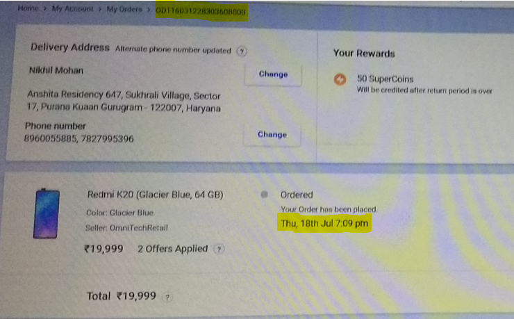 iNikhilMohan's tweet photo. @flipkartsupport @Flipkart @_Kalyan_K @_sachinbansal @Xiaomi @XiaomiIndia @manukumarjain @MiIndiaSupport @RedmiIndia #Refund855 #FlagshipKiller
I orderd k20 in Alpha sale via @Flipkart bt they jst cancelld my ordr with a SORRY msg. Now wht abt my Alpha sale offer @manukumarjain https://t.co/9nbP2QGwXk