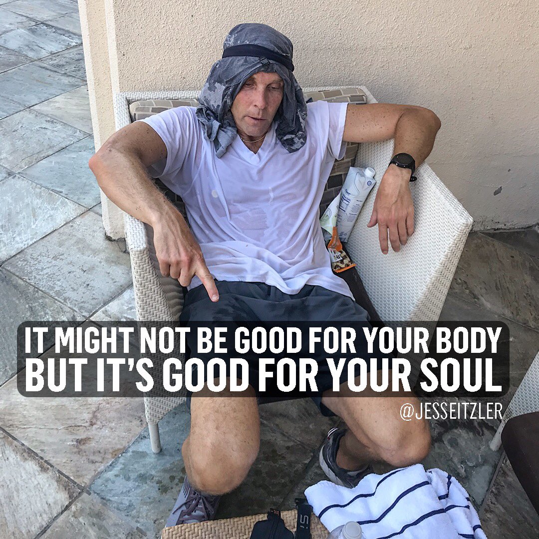 JesseItzler's tweet photo. 8 hour runs are likely not good for your body...but they are GREAT for your soul. ROI comes in many different ways. 
#BuildYourLifeResume https://t.co/DJrsNYmLch