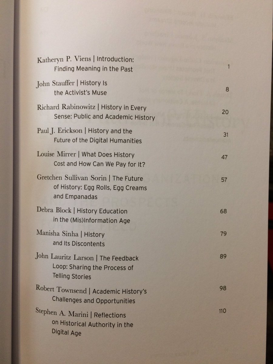 oleblanc's tweet photo. Dear #twitterstorians, do you find yourself lying awake at night, worrying about the #FutureOfHistory? We have a book for that! Stop by the @MHS1791 book table at #SHEAR19 for your free copy. https://t.co/jrsDuin9QB