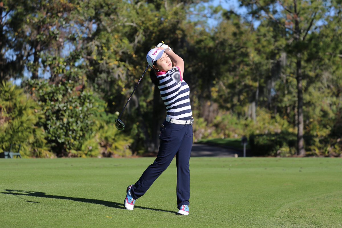 volvikUSA's tweet photo. #TeamVolvik staff player and 2019 @lpga_tour Rookie, @ruixinliu_golf is on the leaderboards tied for 2nd. Liu is #teamup with Simin Feng @DowGLBI donβt miss all the action on @golfchannel tonight at 8pm tonight #VolvikUSA #volvikgolf #ruixinliu #golfer #golf #s3pink #golfball https://t.co/YQlKqJtol2