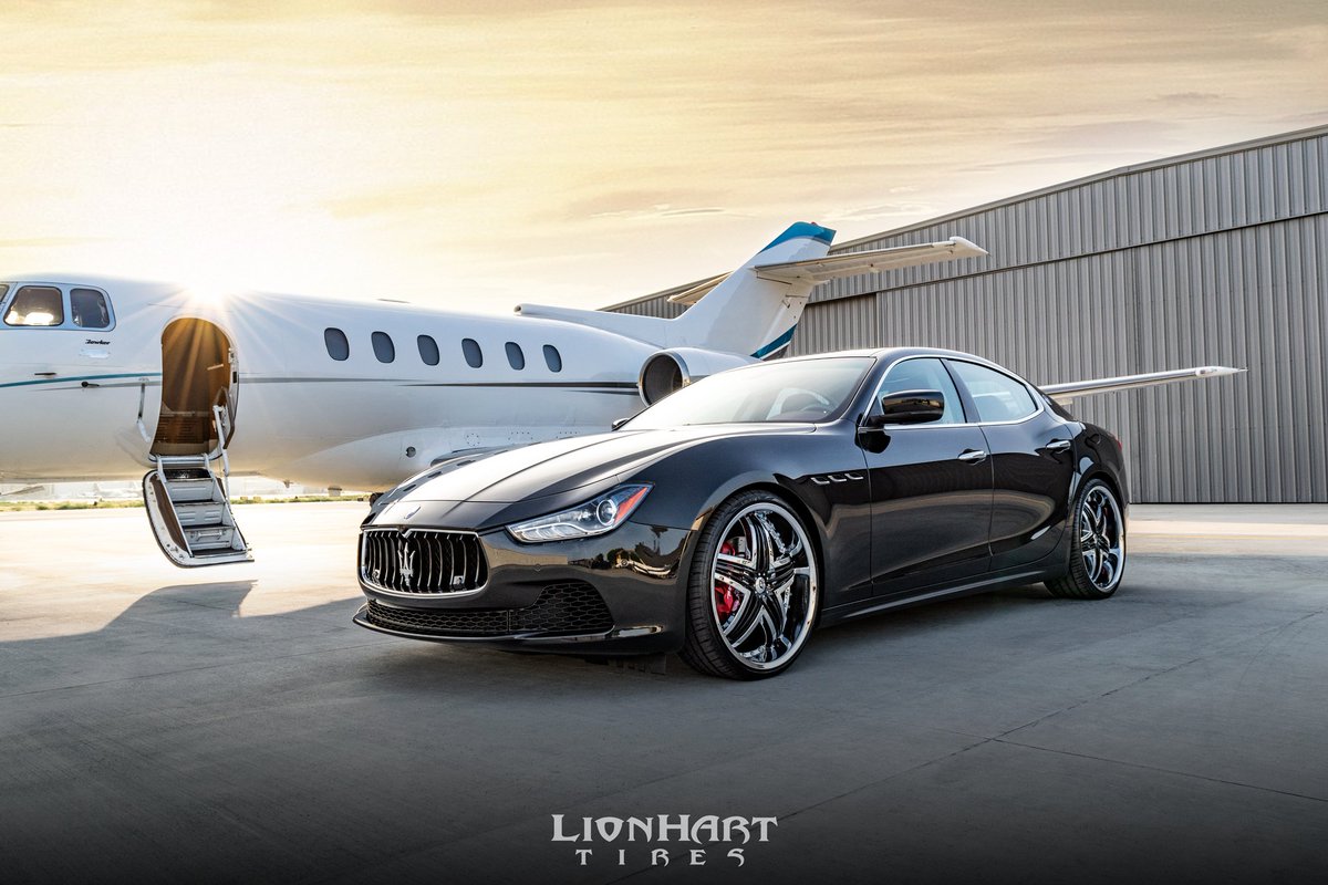 LionhartTires's tweet photo. Time to Fly. | #LHFiveTires
#LionhartTires #Lionhart #Tires #LHFive #TireTread #UHPTire #PerformanceTires #UHP #Maserati #Ghibli #MaseratiGhibli #Jet #JetLife #PrivateJet #MaseratiLife #Supercar #Supercars #FastCar #FastCars https://t.co/0pyYmDsWEC