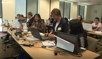 KOINNews's tweet photo. Learn how local tech companies are training the next generation of cybersecurity experts at @NWCyberCamp: https://t.co/TcncdlYIXb https://t.co/UxknzFQpjD