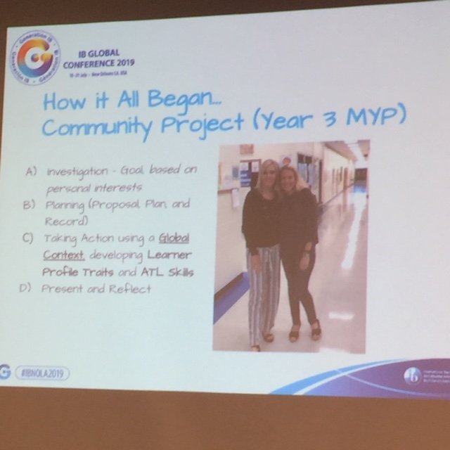 TexasIB's tweet photo. TIBS is so proud of the presentations being made by Texas teachers at the Global Conference.  Two great ones today from the International School of Texas (PYP - Agency) and a joint project from two MYP schools in Round Rock who worked with the non-fit Well Aware.  #IBNOLA2019 https://t.co/8eJv6NBFst