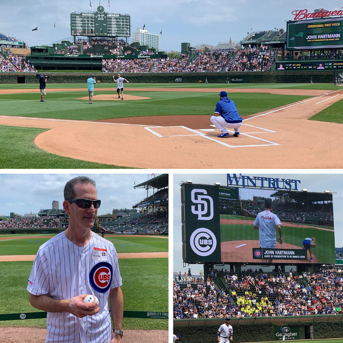 True Value Hardware (@truevalue) on Twitter photo Congrats on the W today! Big shoutout to the <a href="/chicagocubs/">Chicago Cubs</a> for having our very own @JohnHar06408929 throw out the first pitch today. Go Cubs Go! ⚾️ Congrats on the W today! Big shoutout to the <a href="/chicagocubs/">Chicago Cubs</a> for having our very own @JohnHar06408929 throw out the first pitch today. Go Cubs Go! ⚾️