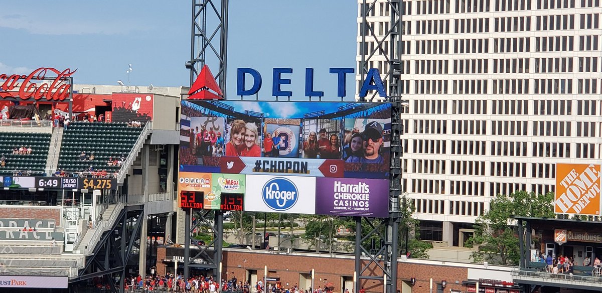 1su3d3's tweet photo. Look who made "the board " @Braves #ChopOn #Section313 https://t.co/0Zro3VwCwJ