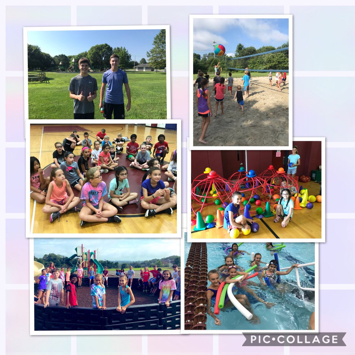 We had the best week @ the first annual Little Jags Sports Camp! ⚽️🏊‍♂️🏀🎾⚾️ <a href="/Mr_Schemmer/">GV Health & PE</a> <a href="/GVESPhysicalEd/">Mrs. Golato</a>  #happycampers #littlejagssportscamp2019