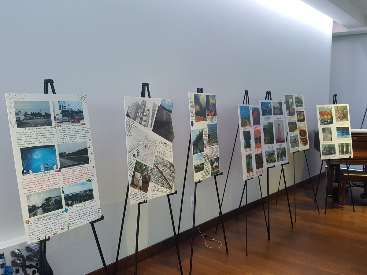 MDCPSSTEAM's tweet photo. Love our #MDCSPSSTEAM student's photovoice presentations on sea level rise and climate change   at today's @van_alen ceremony. https://t.co/FyqlP7fEAq