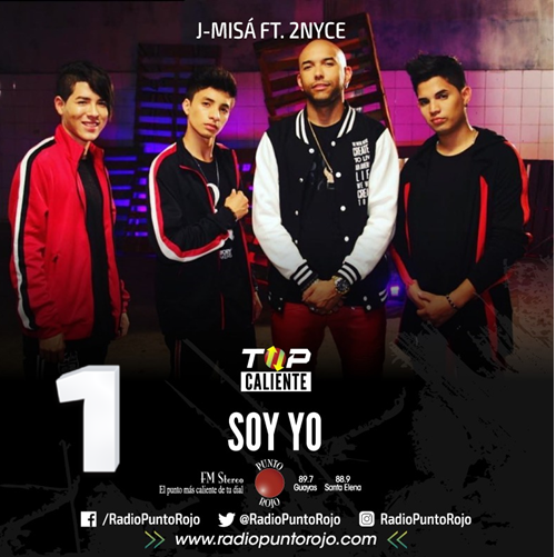 RadioPuntoRojo's tweet photo. NOMINADOS Vota por #SoyYo @jmisamusic @2NYCELIVE   Usando el hastag 🔥🔴 #TopCaliente #PuntoRojo24siete 
Dale RT. 🔝📻 https://t.co/ArQnMQB34b