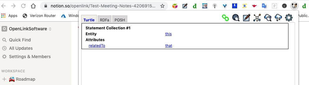 kidehen's tweet photo. @asemota @NotionHQ is a neat note-taking tool, it passed my #nanotation test re #DataFlow :)
I can use it as yet another editor for #KnowledgeGraph contributions via @datasniff (which enables storage of #LinkedData to my various #DataSpaces e.g., #ODSBriefcase and/or #SolidPod).
#RWW https://t.co/O4Yzj1odx6
