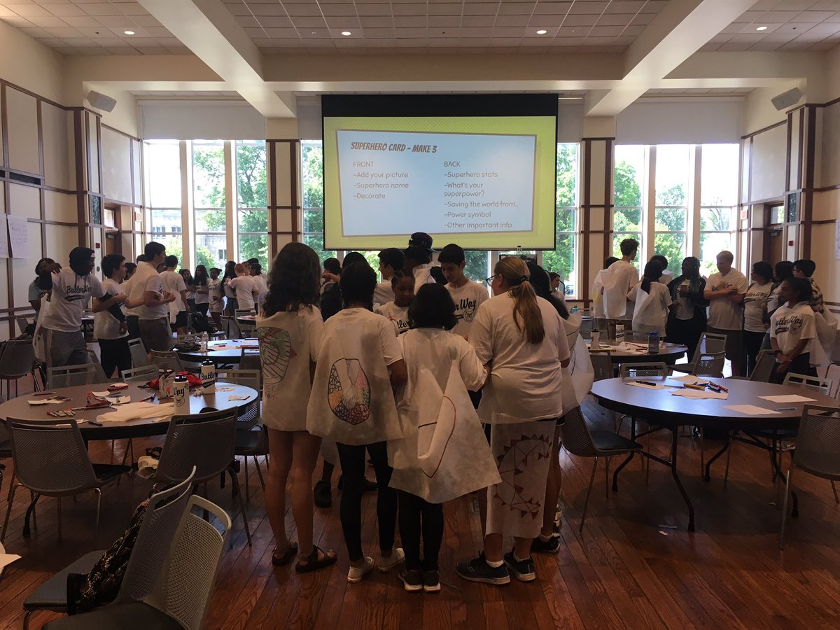 ryanringenberg's tweet photo. Amazing student-generated leadership projects will soon be implemented at high schools in the Indianapolis area as we wrap up a great week of camp!#ButlerWayCamp #BeTheHero https://t.co/oVlDYH6kfS