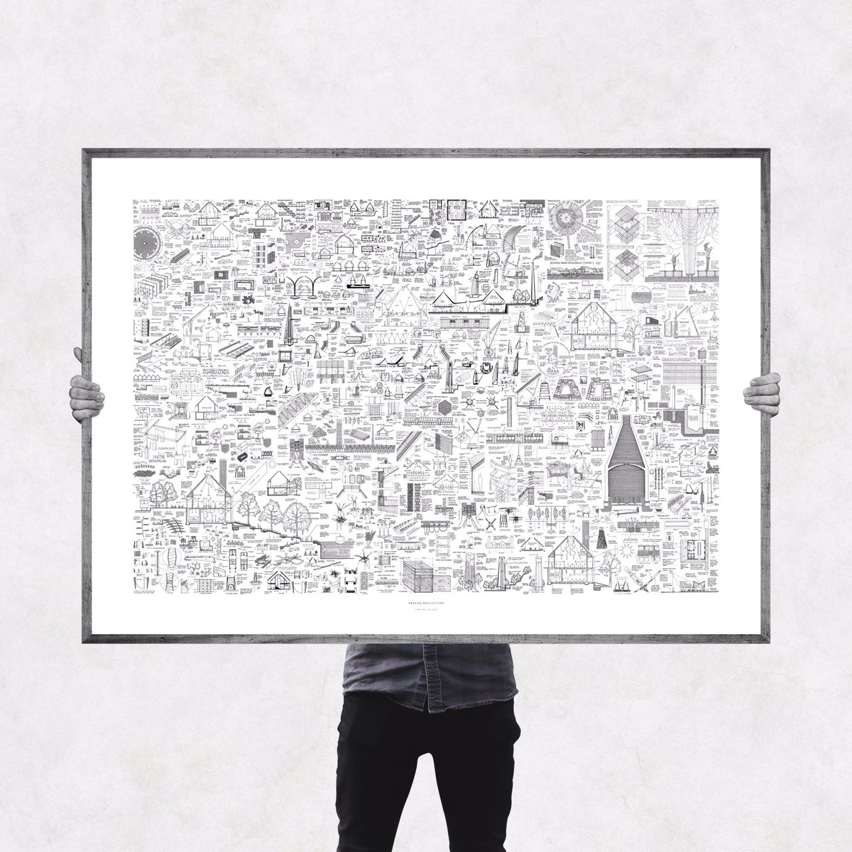 Mr_MichaelLewis's tweet image. Delighted to be selected for the @TBWDrawingPrize m 2019 with my latest piece #DrawingArchitecture. A working drawing consisting of over 1000 individually hand drawn architectural diagrams, sketches and annotations from my time at @uniofbatharch @uniofbath and @fcbstudios.