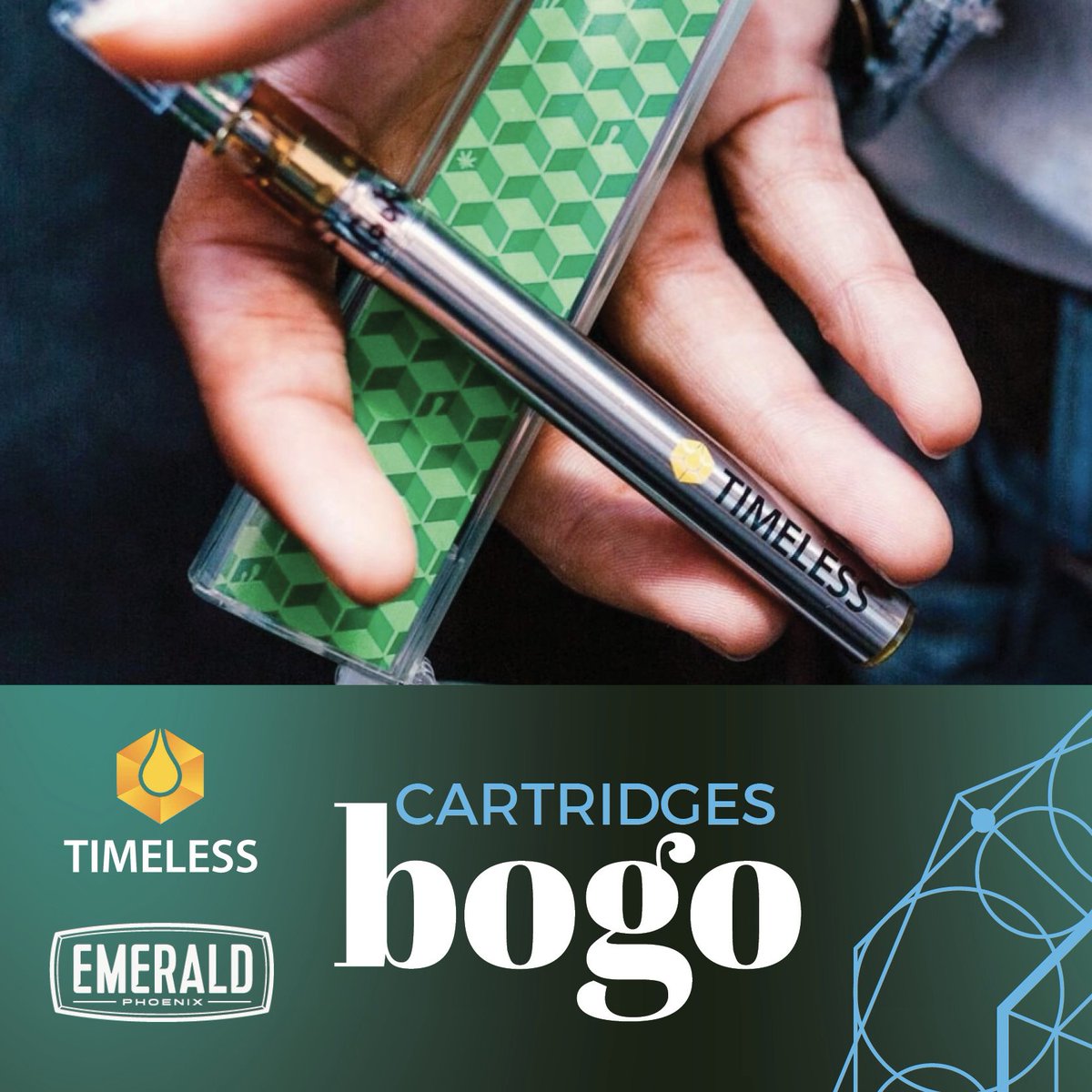 EmeraldArizona's tweet photo. 7/19 Friday Deals at #EmeraldPhoenix
⚡️Timeless Vapes BOGO | 💯Dutchie Preroll BOGO | 🍭Love, Carissa Edibles BOGO | 🐍Venom Concentrates BOGO (excl. carts) https://t.co/4TIpMJ8Ejq