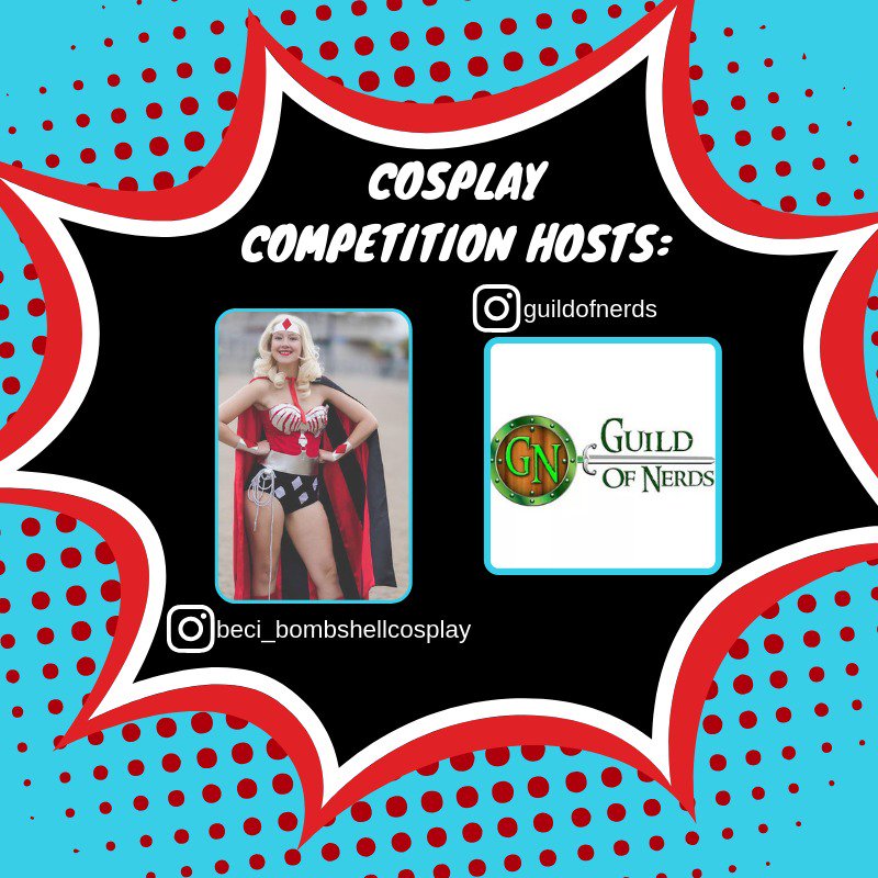NACCBirmingham's tweet photo. @NACCBirmingham would also like to introduce on #AnnoucementFriday your hosts for the #CosplayCompetition #NACC19 #NACCBirmingham #NotAnotherComicCon #Cosplay #ComicCon #Birmingham https://t.co/Bq6A4soJ98