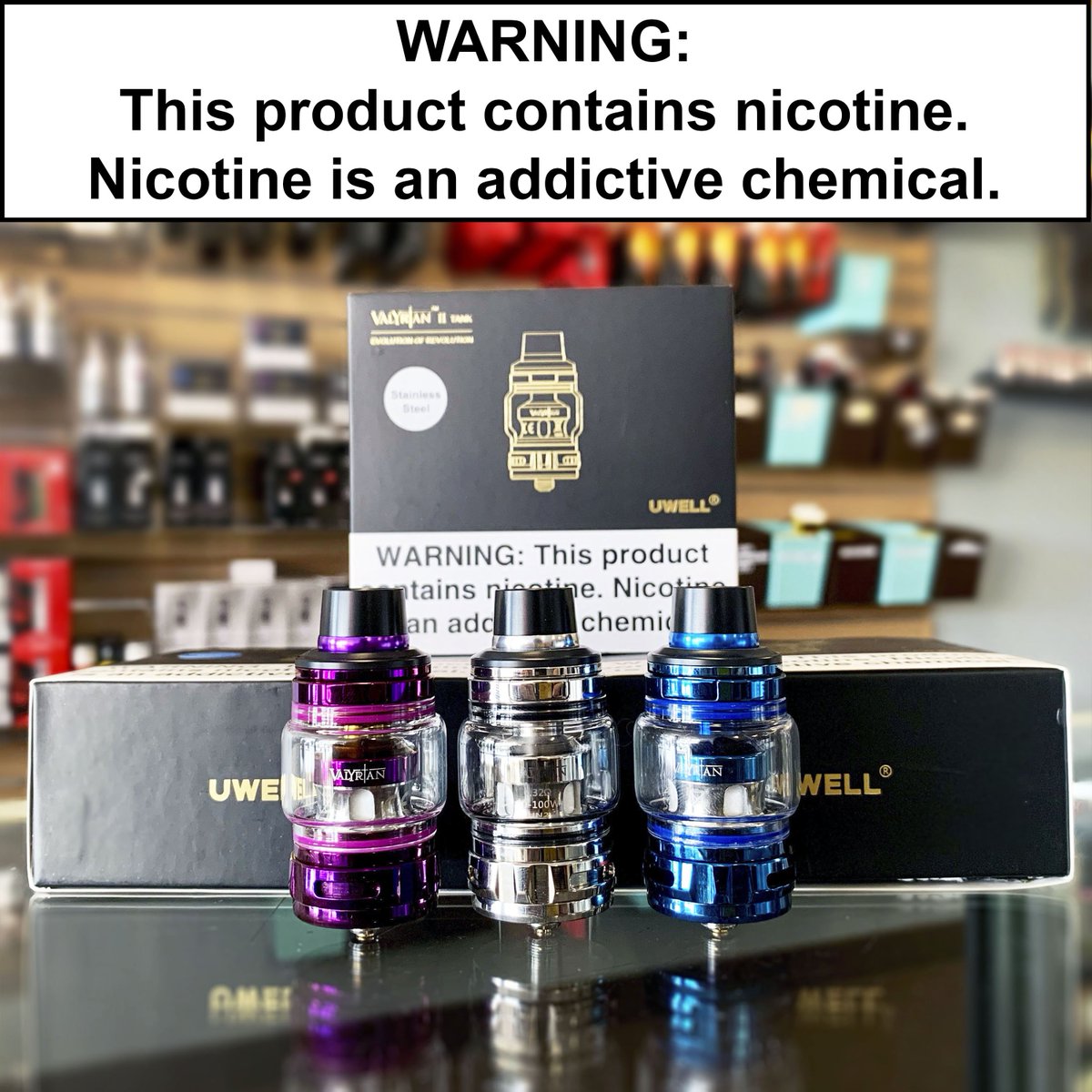 ecigcribLL's tweet photo. Uwell's Valyrian 2 Tank is here!

(Must be of legal age to purchase.)
#Uwell #Valyrian2 #ecig #vape #vapeshop #ecigcrib #linolakes https://t.co/jJLYsVWMEs